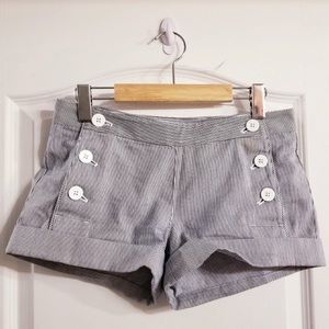 Aritzia Talula Pin stripe Starboard shorts